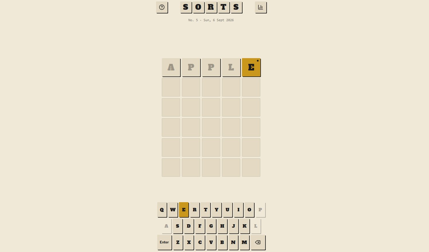 Daily word game preview