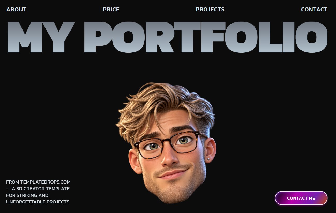 Portfolio Page For Creators preview
